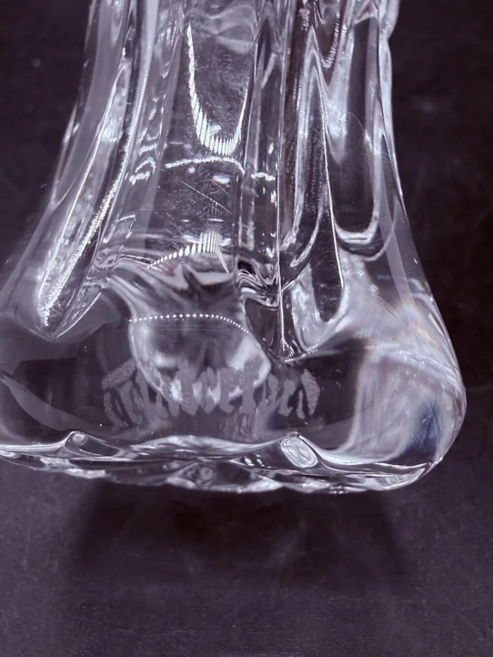 Vintage Waterford Society 1996 Crystal Flared Posy Bud Vase 4 3/8”